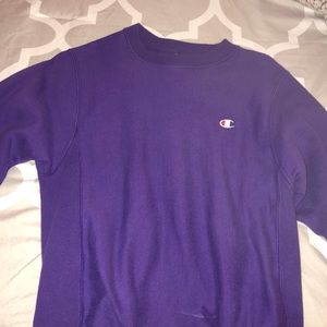 Purple champion sweatshirt